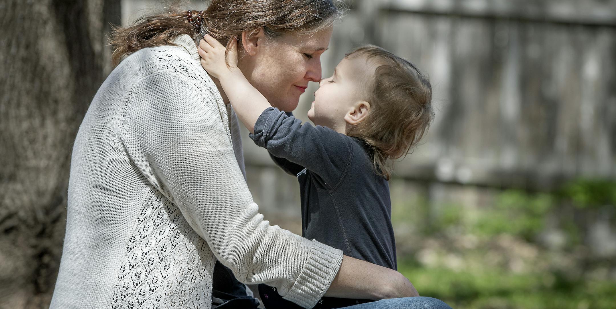 Tanja Borchardt enjoyed a warm day with her daughter Sophia 2, before her nap at their home, Tuesday, May 7, 2019 in Minnetonka, MN. Borchardt, who recently received treatment for postpartum depression at HCMC, says that she is in a much lighter happier place. Hennepin Health announced a $10 million gift for a mom & baby center that will address post-partum depression and other hidden challenges in motherhood. ] ELIZABETH FLORES • liz.flores@startribune.com