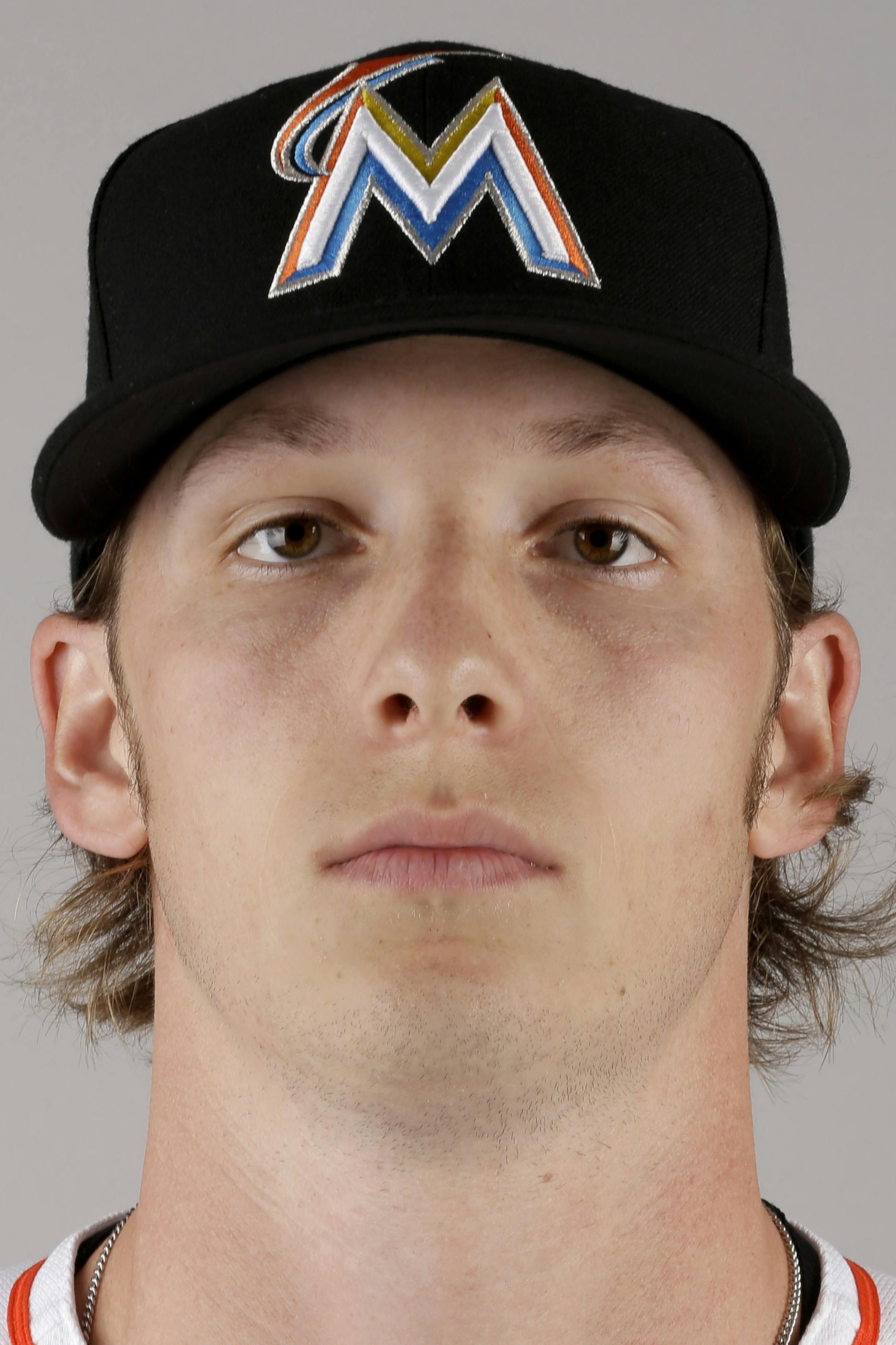 This is a 2016 photo of Adam Conley of the Miami Marlins baseball team. This image reflects the Marlins active roster as of Wednesday, Feb. 24, 2016, when this image was taken. (AP Photo/Jeff Roberson) ORG XMIT: FLVR
