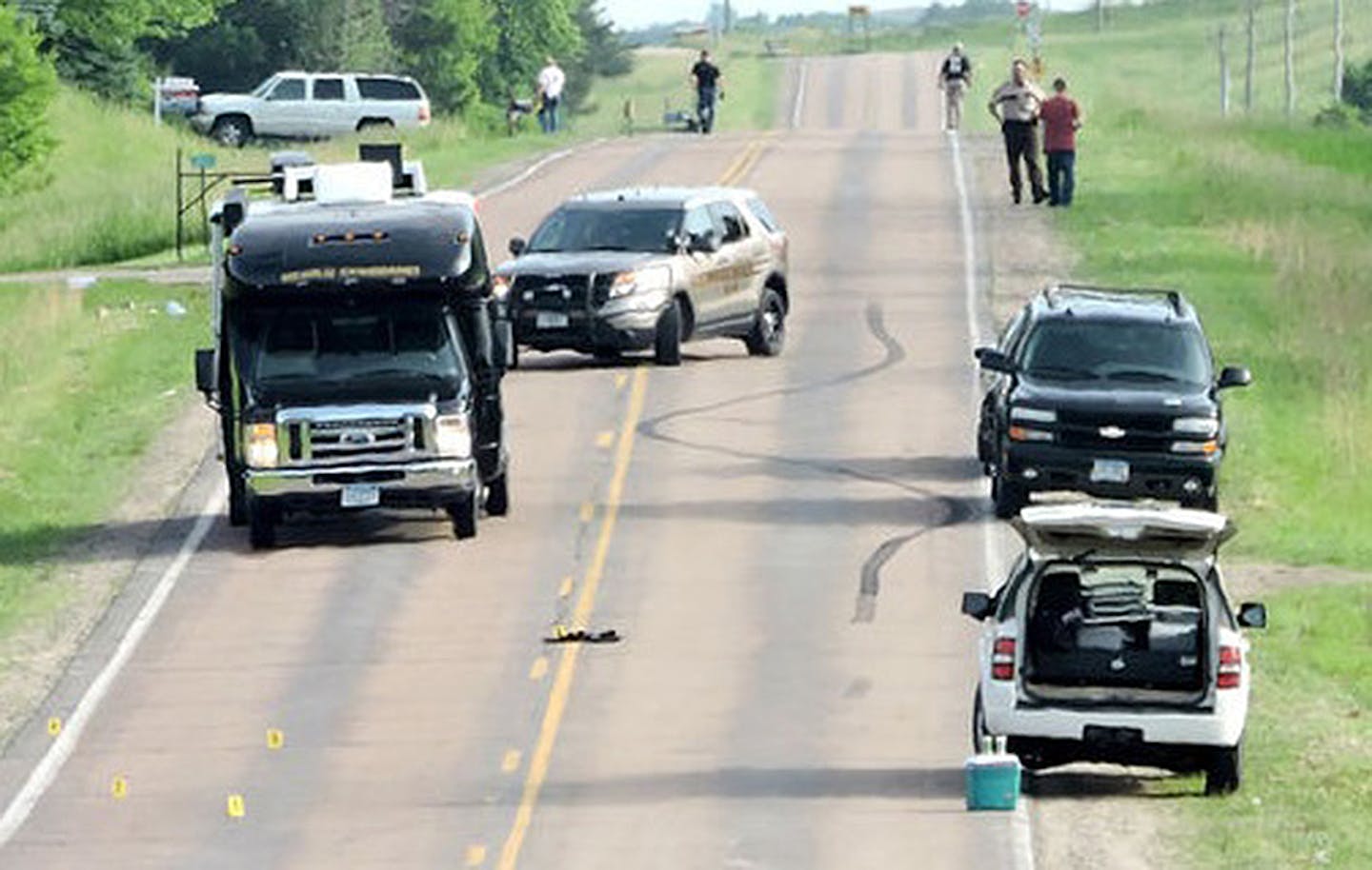 The shooting prompted a large response from law enforcement, with personnel from sheriff's offices in Rice, Dakota and Scott counties, along with police officers from the cities of Lonsdale, Northfield, New Prague and Faribault.