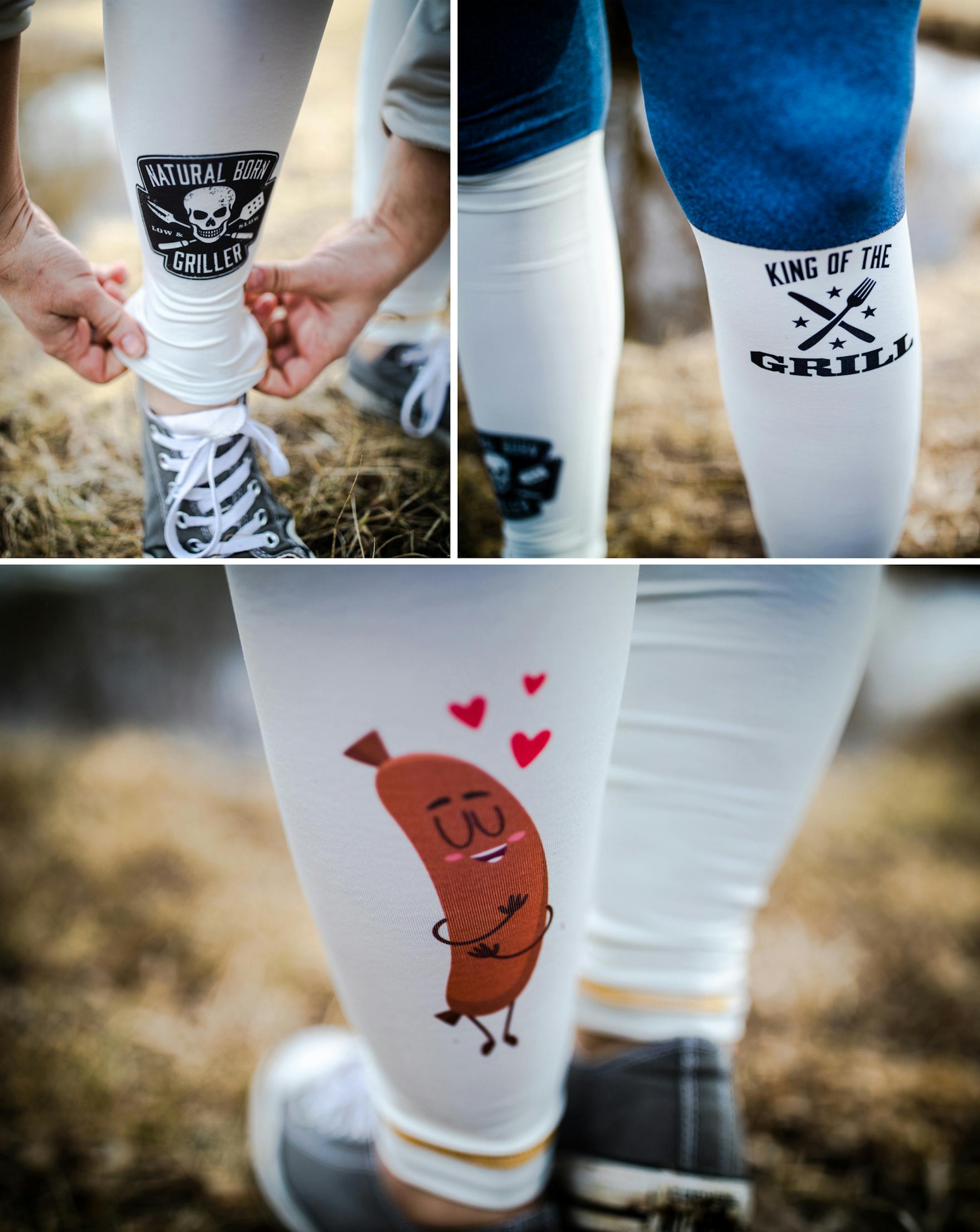 Leggings from Johnsonville's new clothing line. Photo provided by Johnsonville