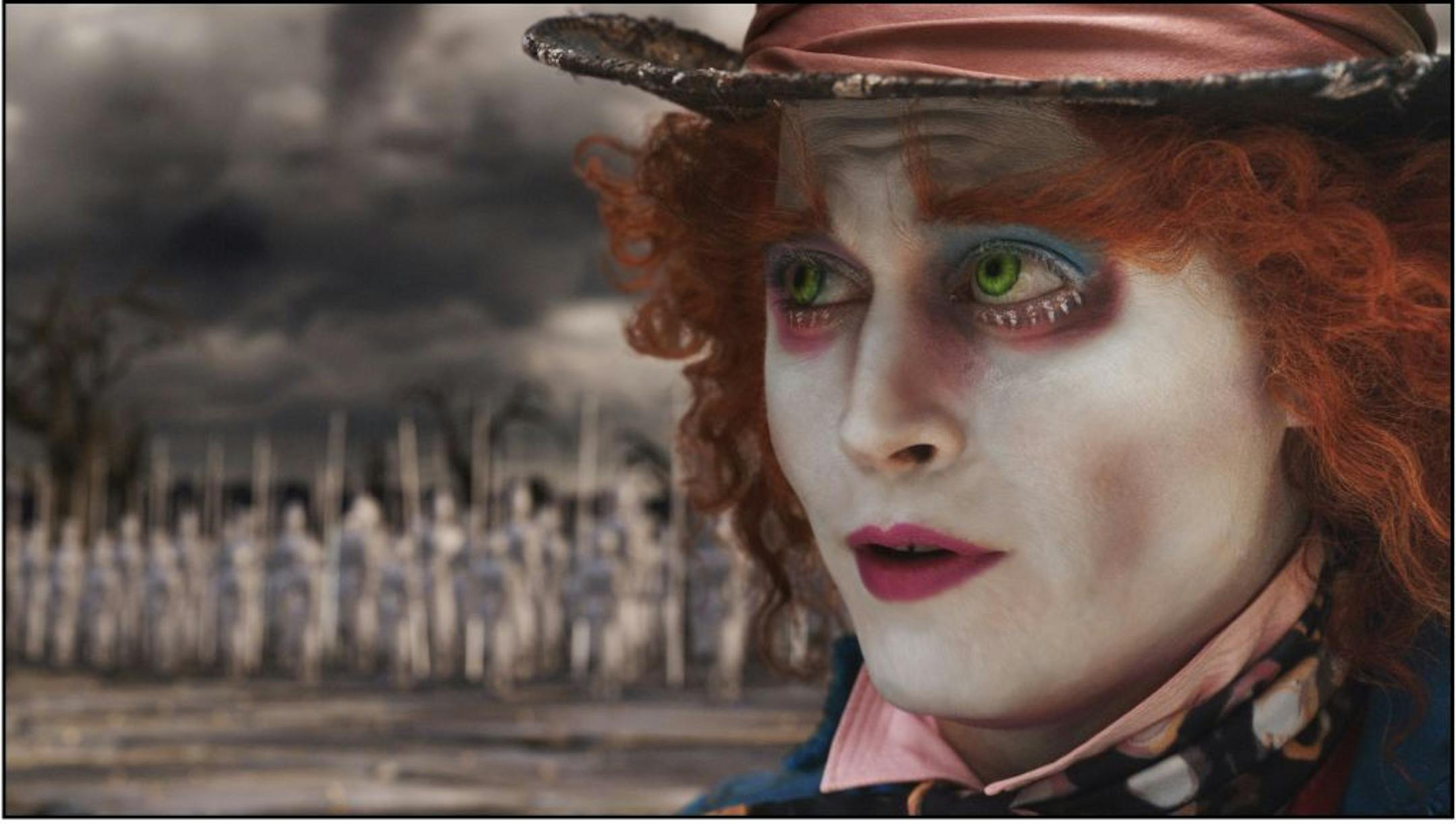 Johnny Depp first appeared as the Mad Hatter in "Alice in Wonderland."