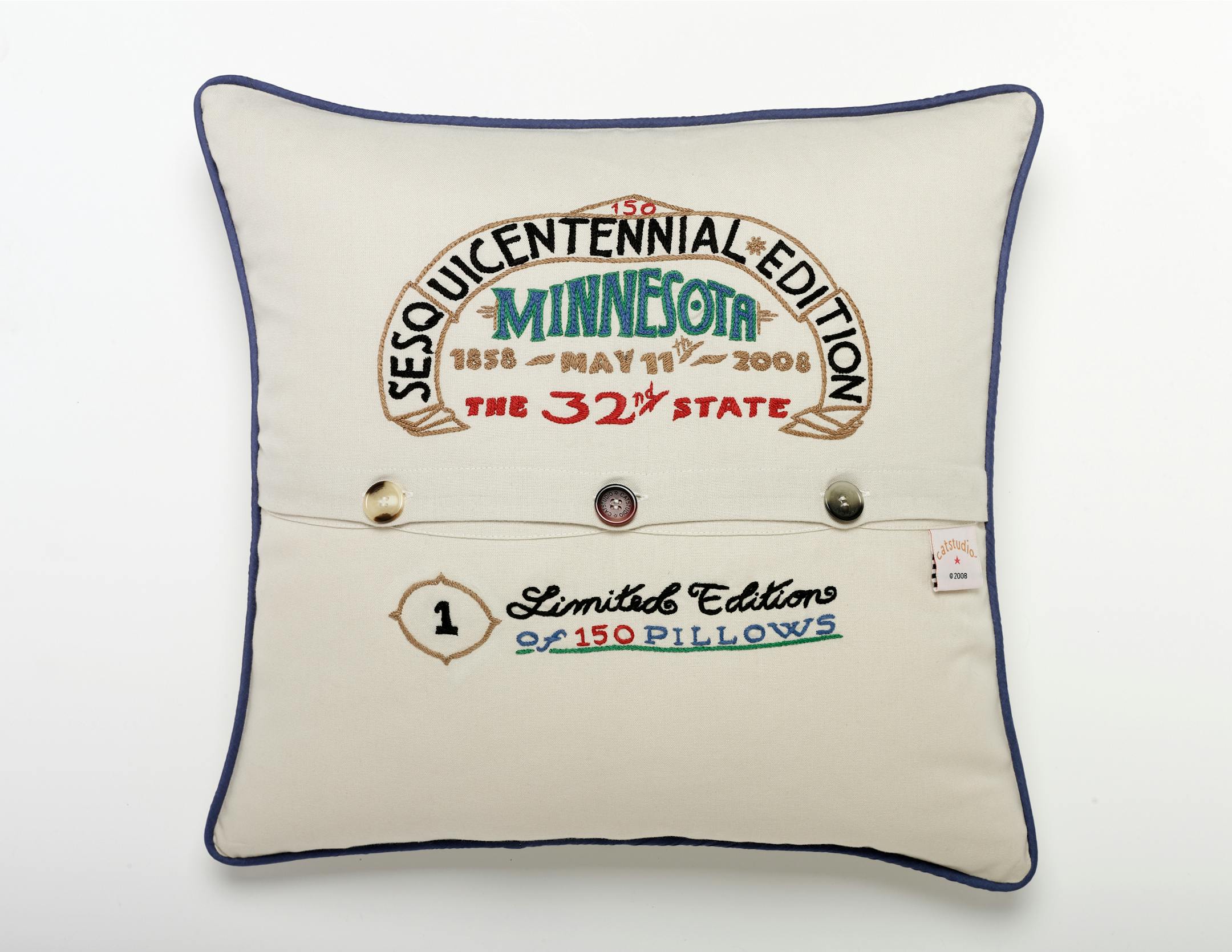Sesquicentennial pillows from CatStudio
