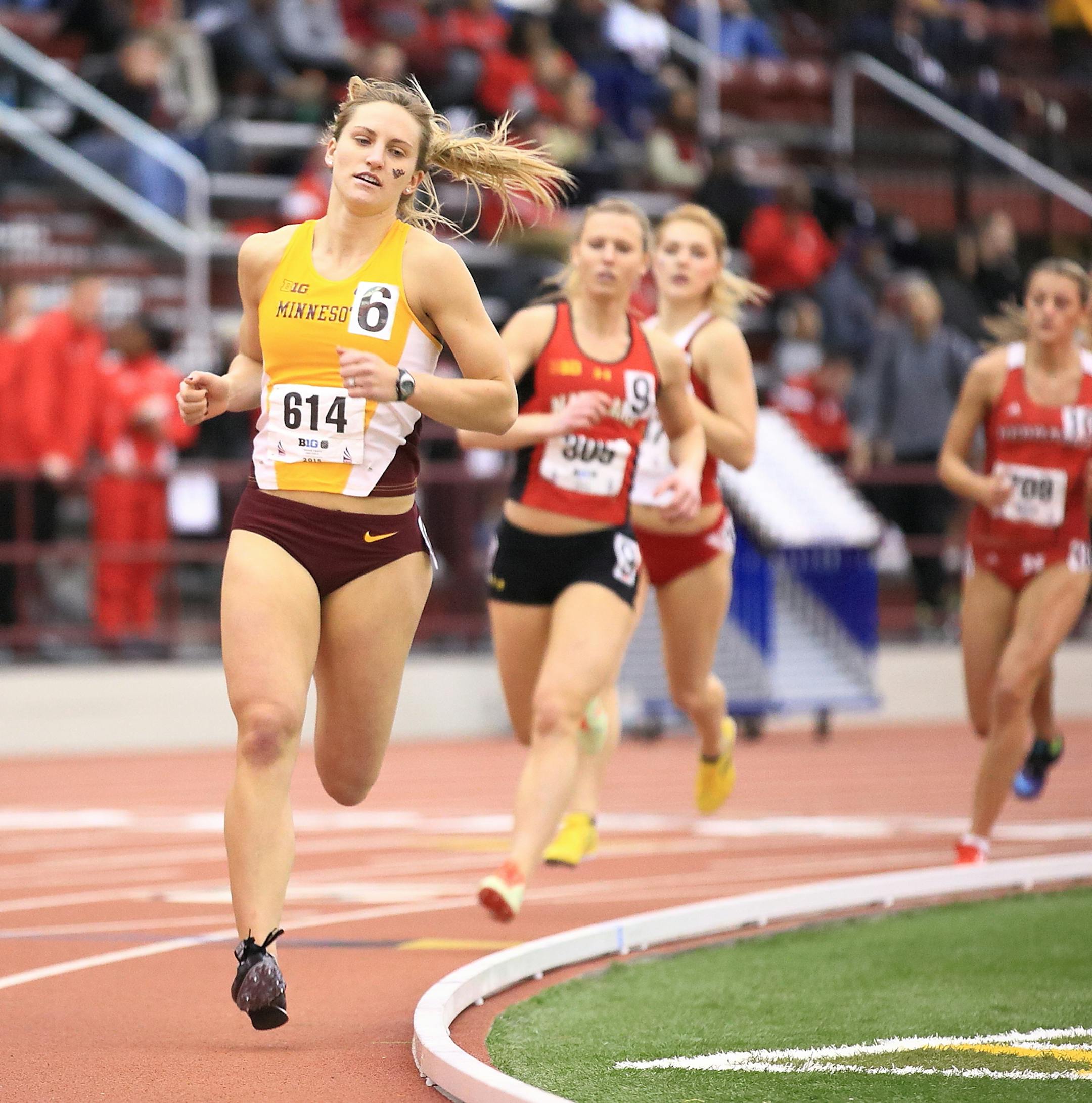 The University of Minnesota men's and women's Indoor Track and Field Teams compete at the 2015 Big Ten Indoor Track and Field Championships hosted at the SPIRE Institute, Geneva, OH. March 27, 28, 2015