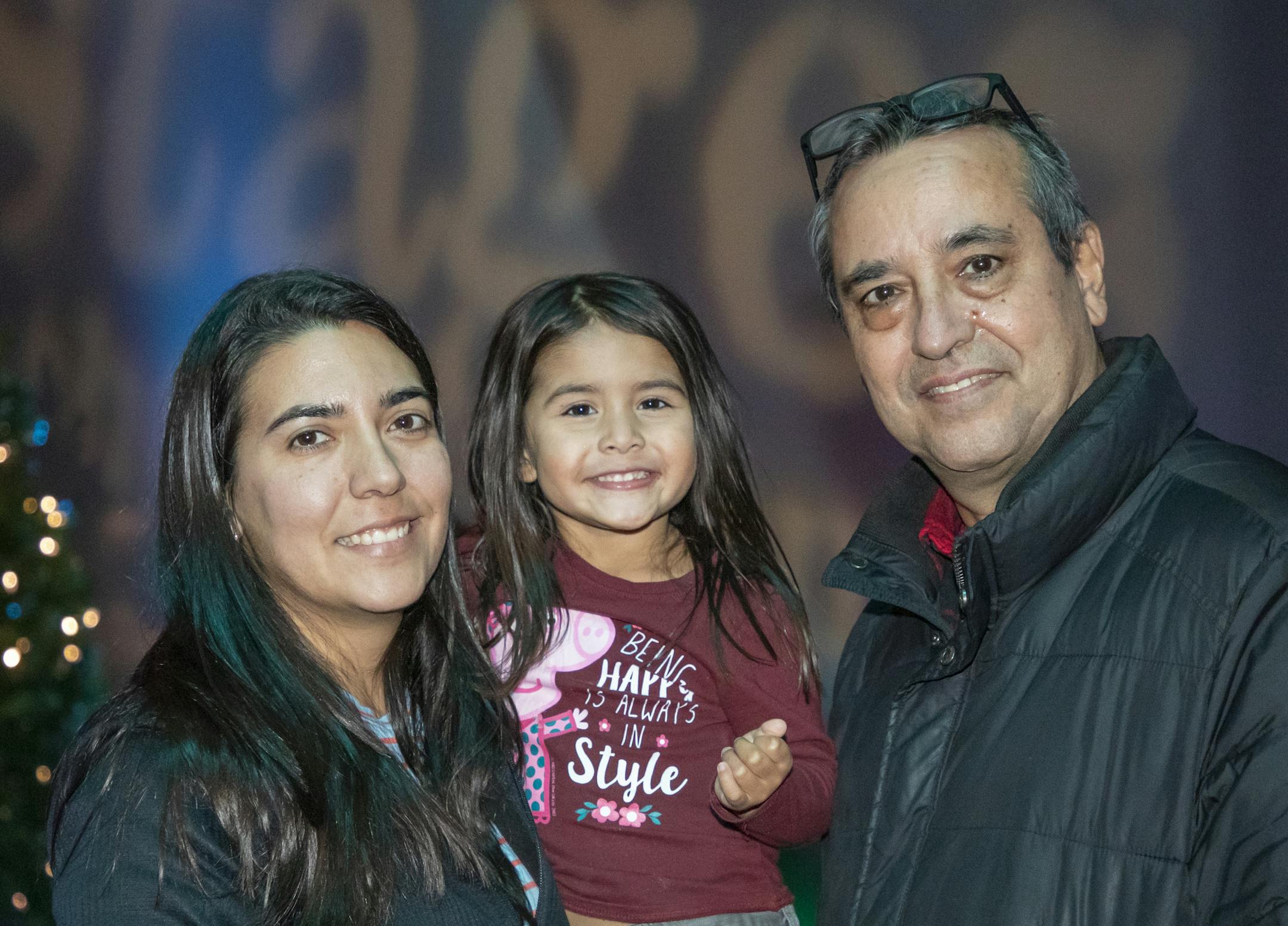 Paola, Lucia, Jorge Gonzalez at the 2019 Stages Theatre Snow Ball [ Special to Star Tribune, photo by Matt Blewett, Matte B Photography, matt@mattebphoto.com, Stages Theatre, Snowball, Elf Jr., Hopkins, Minnesota, Dec. 7, 2019, 1010220592 FACE011220