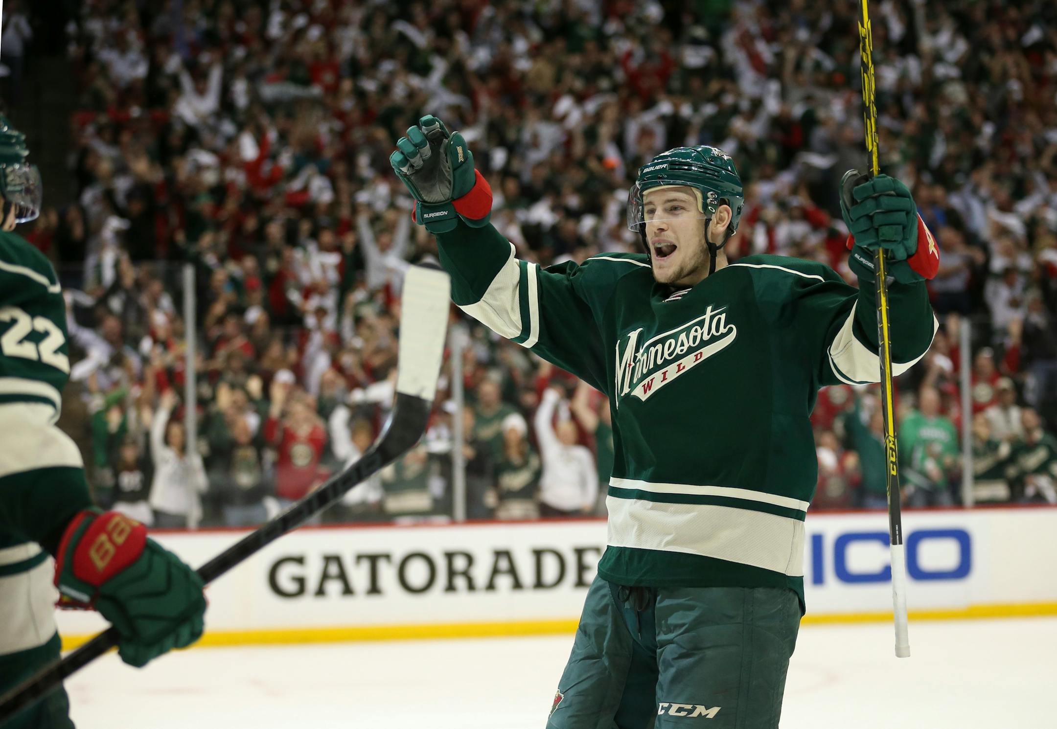 The Wild’s Charlie Coyle, seen here last season, will try to carry momentum from his strong preseason — he has five assists in four games — into the regular season.