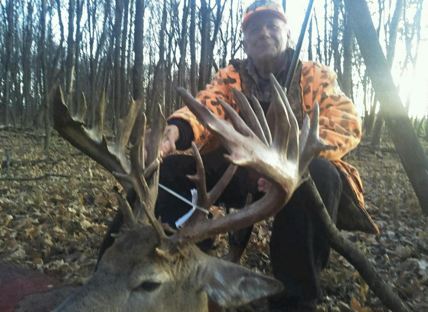 Jim Wackler with the 37-point buck he shot near St. Cloud.