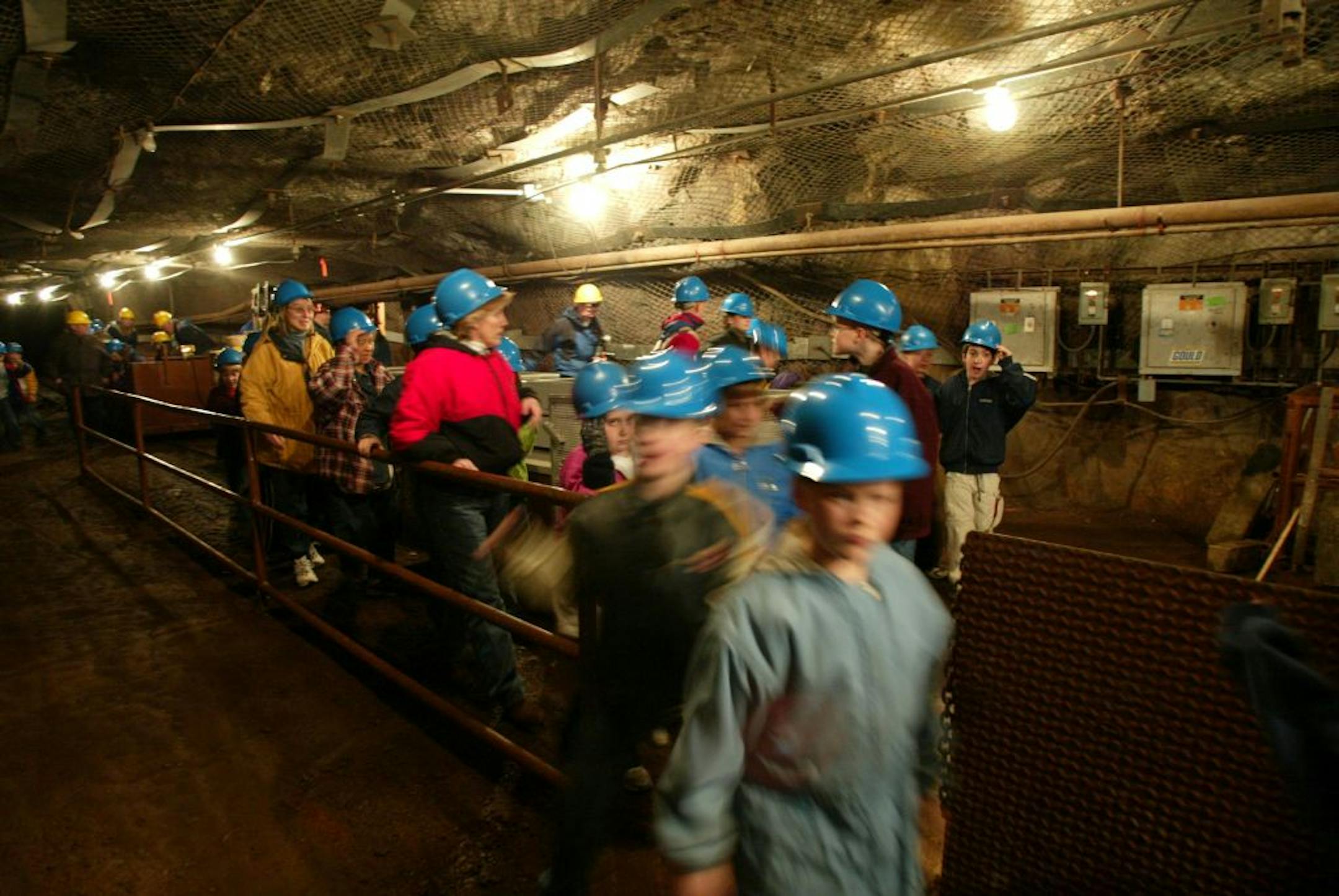 FILE -- School kids tour Soudan Underground Mine State Park
