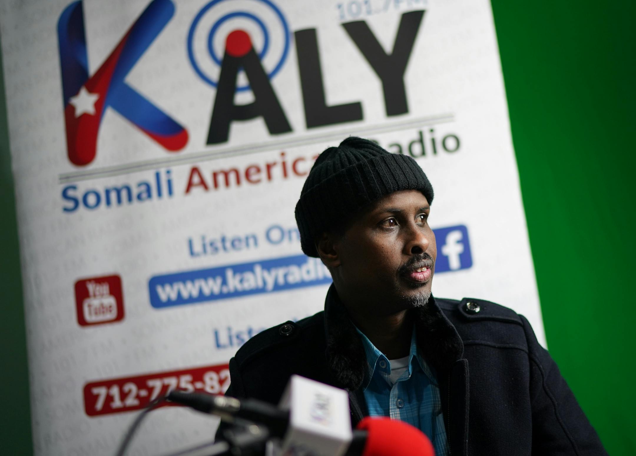 Mahamed Cali, executive director of Somali American Radio, in the KALY station offices on Lake St, Minneapolis. His birthday, like many Somali immigrants is today, January 1. ] GLEN STUBBE &#x2022; glen.stubbe@startribune.com Wednesday, January 1, 2020 For many refugees, January 1 isn't just New Year's Day. It's also their birthday, assigned when they enter the U.S. EDS, Mahamed Cali is cq