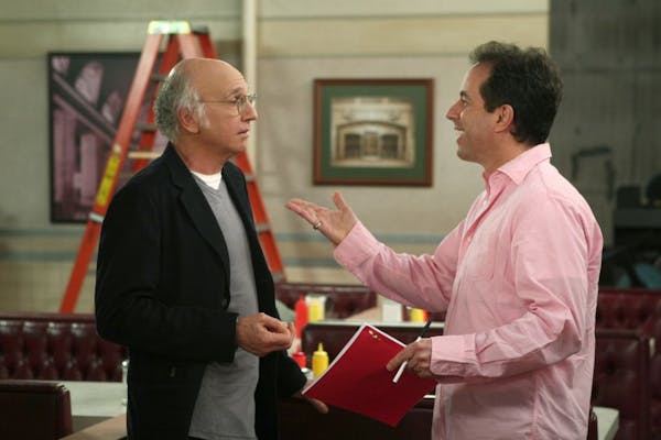 CURB YOUR ENTHUSIASM: Larry David, Jerry Seinfeld. photo: Doug Hyun