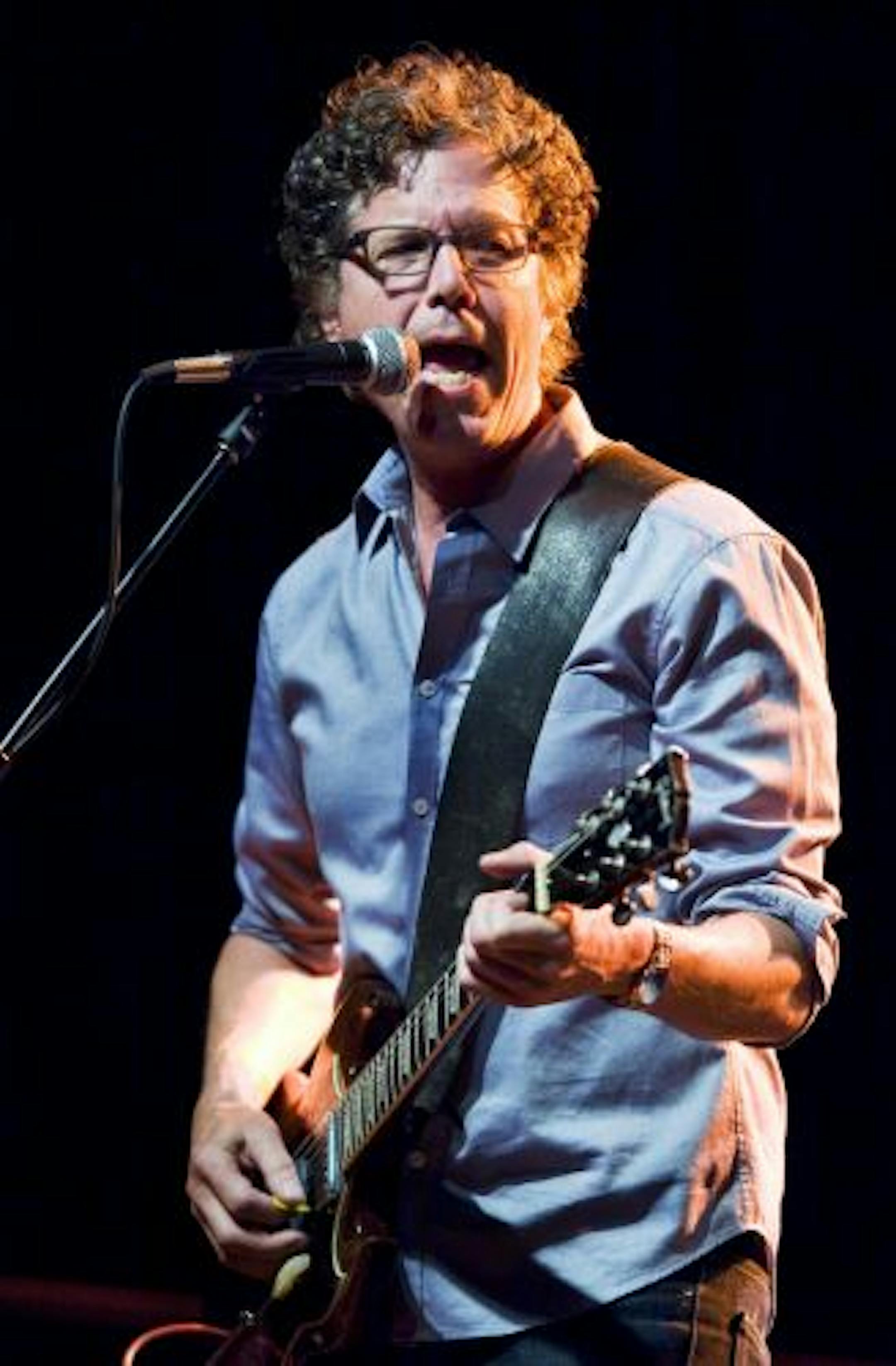 Jayhawk band member Gary Louris on guitar during a performance at First Avenue.
