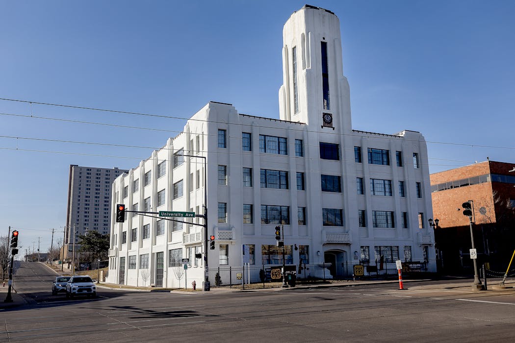 The Twelve22 Living apartment building at 1222 University Av. in St. Paul was built in the 1920s as a casket factory and recently reopened with 55 units of affordable housing.