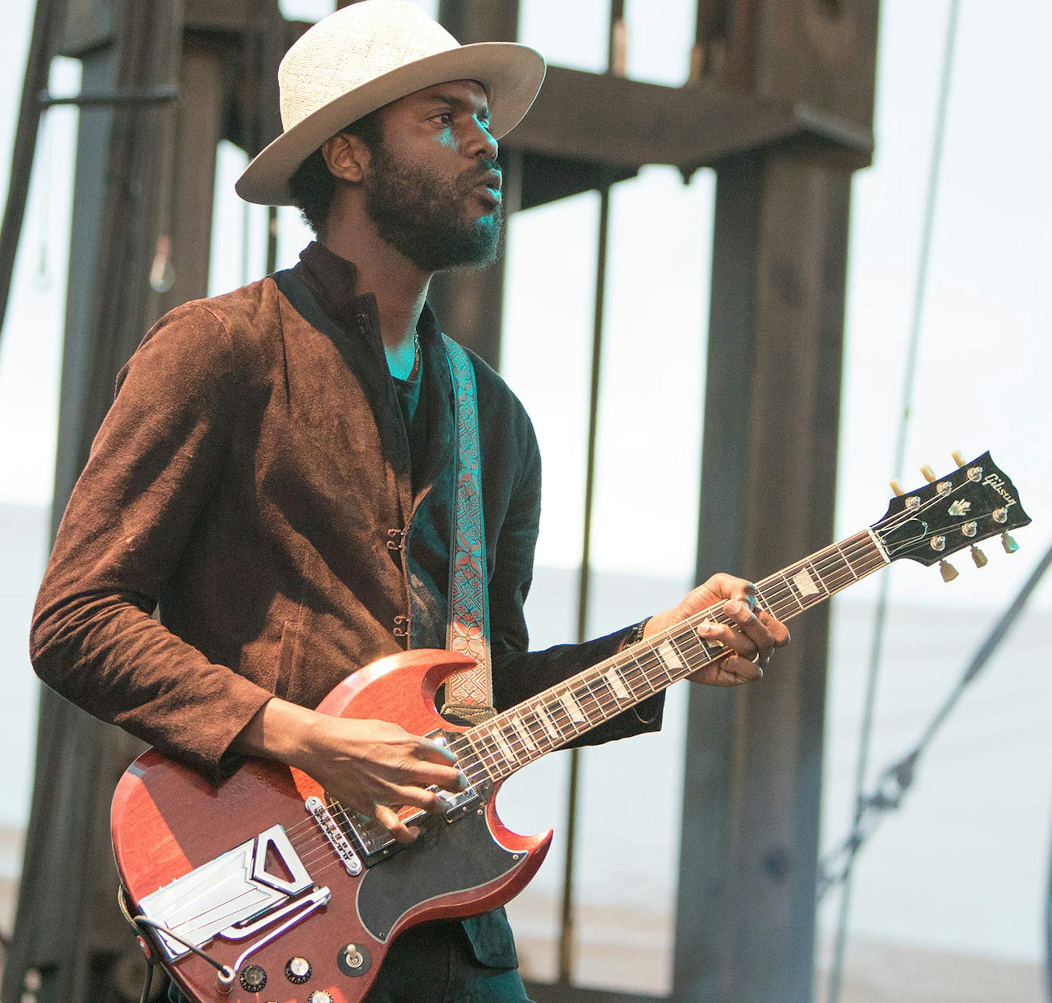 Gary Clark Jr. performs on the PreferredOne Stage on day one of the 2016 Basilica Block Party on July 8, 2016 at the Basilica in Minneapolis, Minn. [ Special to Star Tribune, photo by Matt Blewett, matt@mattebphoto.com, Basilica Block Party 2016, 550335 BASILICA070916