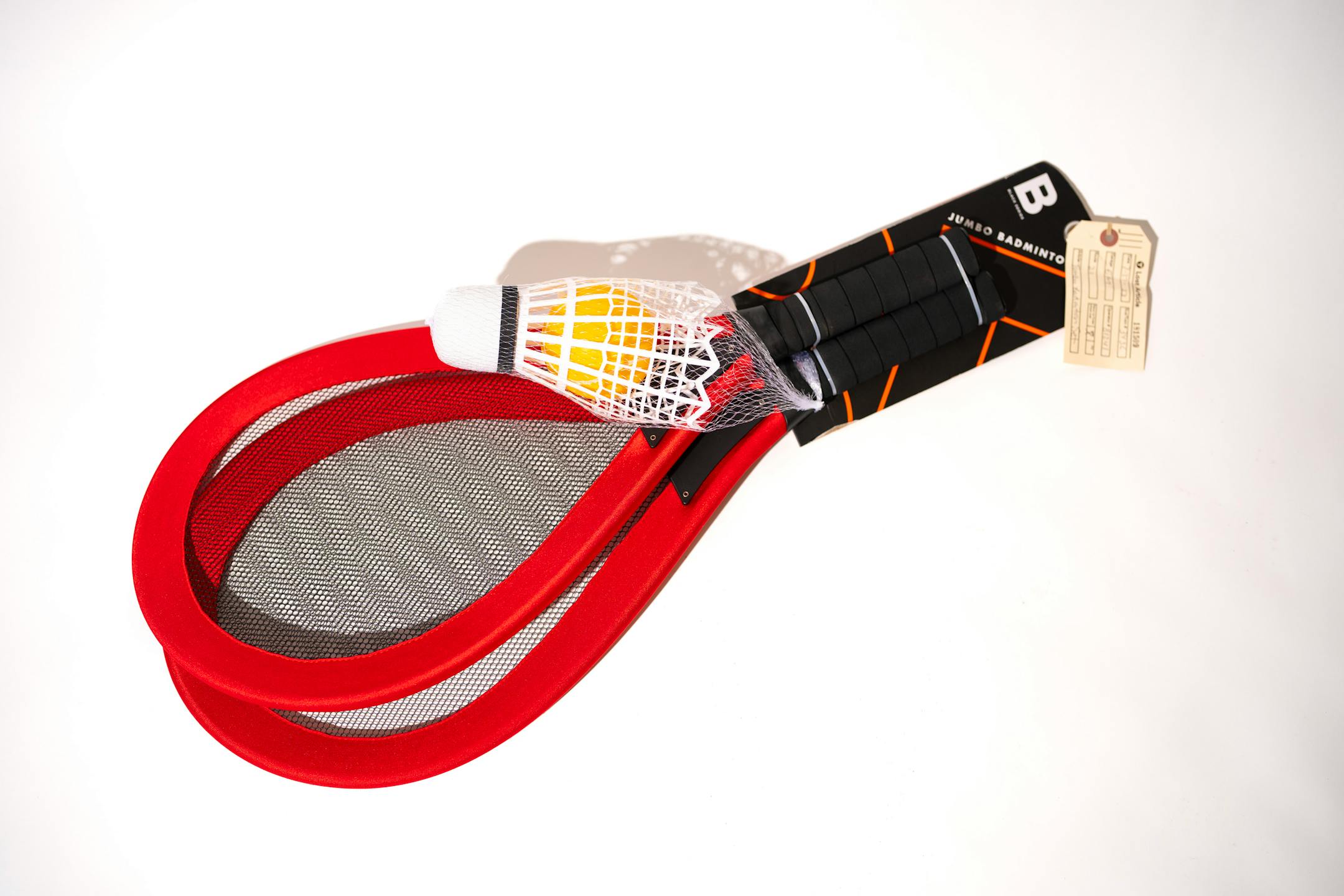 A jumbo badminton set left behind on a Metro Transit vehicle recently, photographed in the Lost and Found room.
