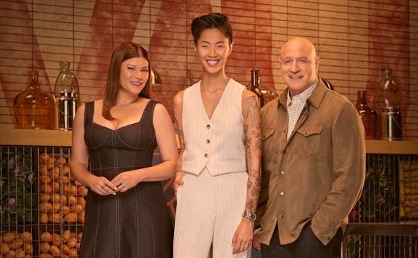 Leading the new season of "Top Chef: Wisconsin" is host Kristen Kish, center, and judges Gail Simmons and Tom Colicchio.