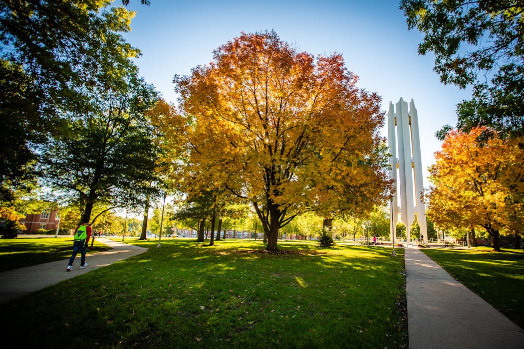 The Missouri Arboretum features 1,800 trees on the campus of Northwest Missouri State University.