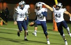 Champlin Park safety DJ Myles celebrated scoring a touchdown after blocking an Osseo punt on Oct. 15. The Anoka-Hennepin school board on Monday overru