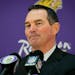 Minnesota Vikings today introduced new head coach Mike Zimmer at a news conference at Winter Park. Friday, January 17, 2014.