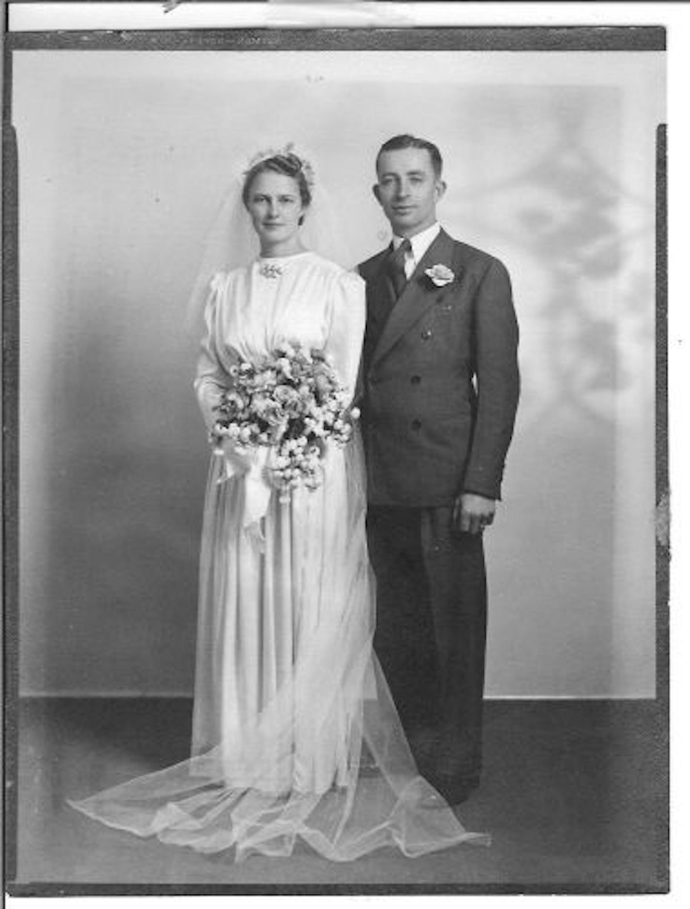 Elsie Hansen, Mortensen's grandmother, wore the dress when she married Folmer Hansen on Nov. 19, 1939.