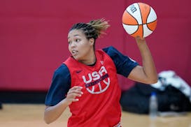 Napheesa Collier was part of Team USA at the last Olympics and wants to be back on the five-on-five team for Paris this summer.