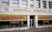 Rosenthal Furniture in downtown Minneapolis, pictured Monday, Nov. 20, 2023, is closing after 128 years in business.