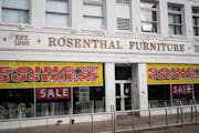 Rosenthal Furniture in downtown Minneapolis, pictured Monday, Nov. 20, 2023, is closing after 128 years in business.