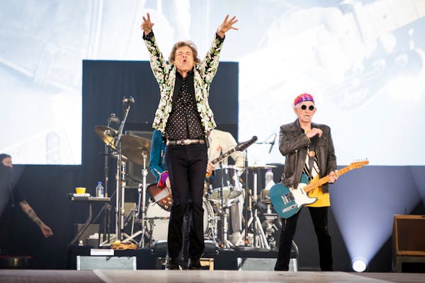 Mick Jagger and the Rolling Stones at Hyde Park in London