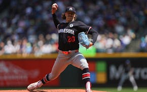 Twins righthander Chris Paddack threw a season-best eight innings Sunday in Seattle, giving up only one run, on Cal Raleigh's fourth home run of the s