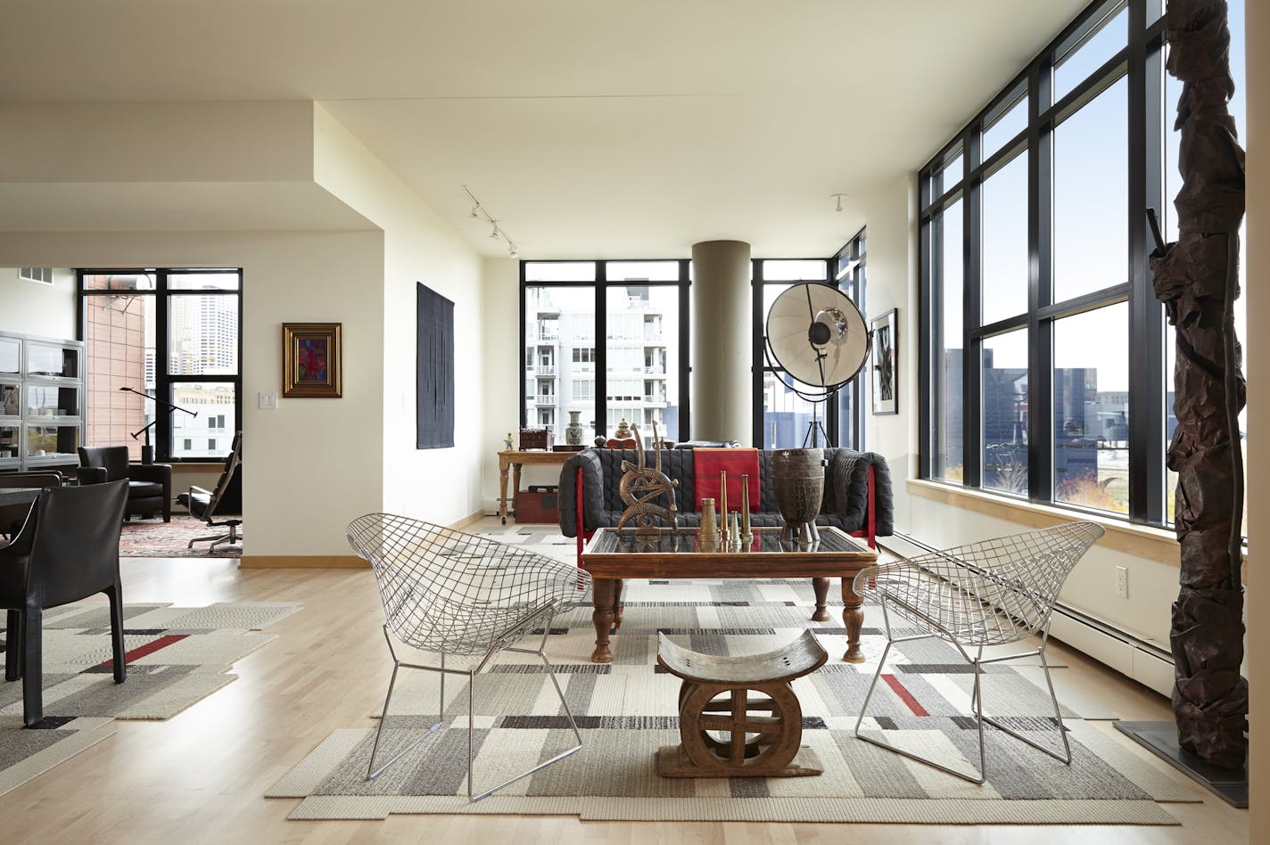 Interior designer Lynn Barnhouse gives ideas for loft-like spaces includng examples from artist Harriet Bart's Bridgewater Loft. Credit Karen Melvin