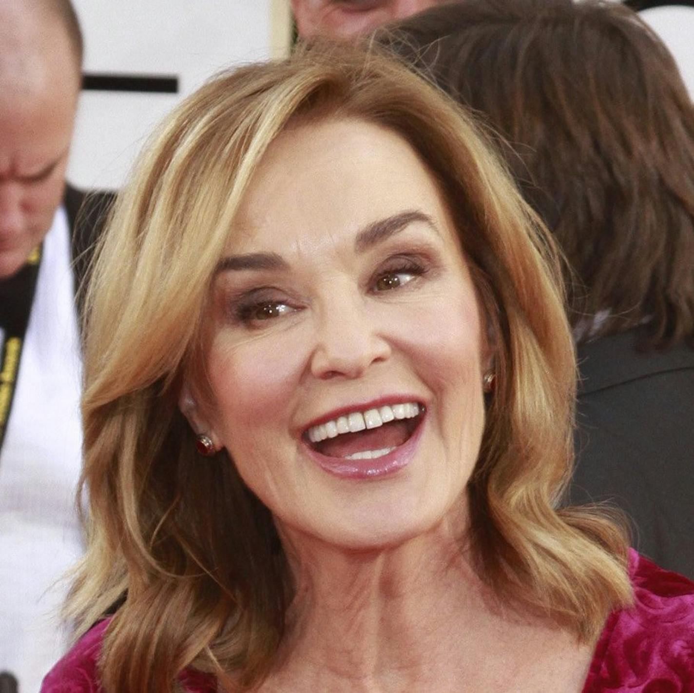 Jessica Lange arrives for the 71st Annual Golden Globe Awards show at the Beverly Hilton Hotel on Sunday, Jan. 12, 2014, in Beverly Hills, Calif. (Kirk McKoy/Los Angeles Times/MCT) ORG XMIT: 1147785