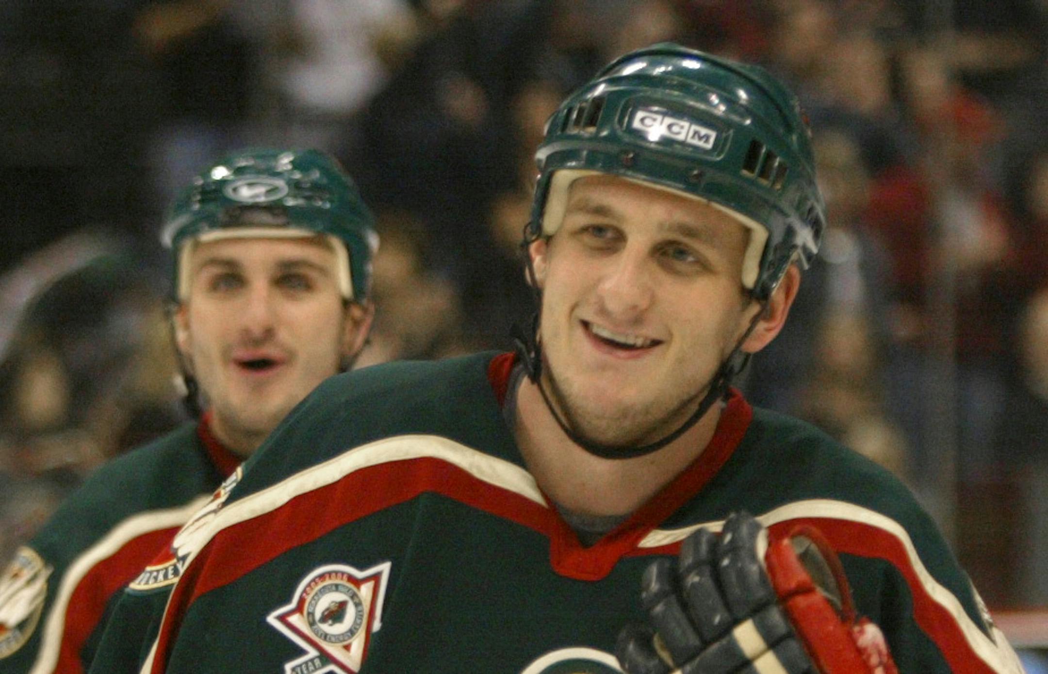 Derek Boogaard, right