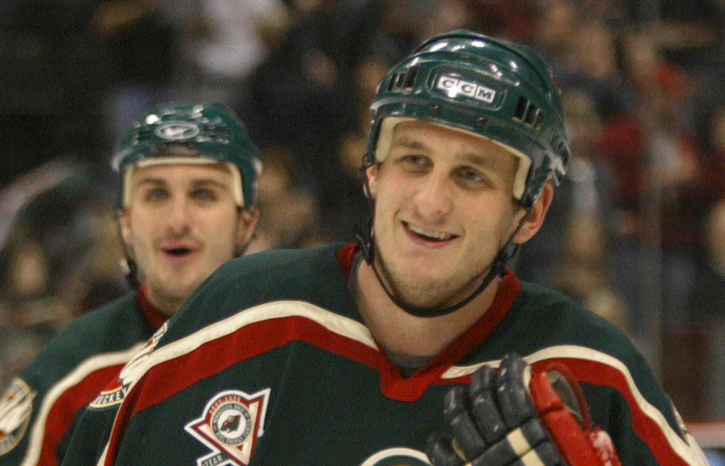 Derek Boogaard, right