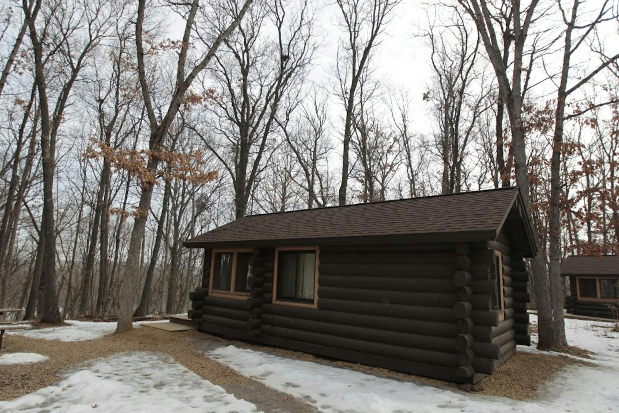 A cabin at Wild River State Park, Thursday March, 8, 2012 in Center City, MN.