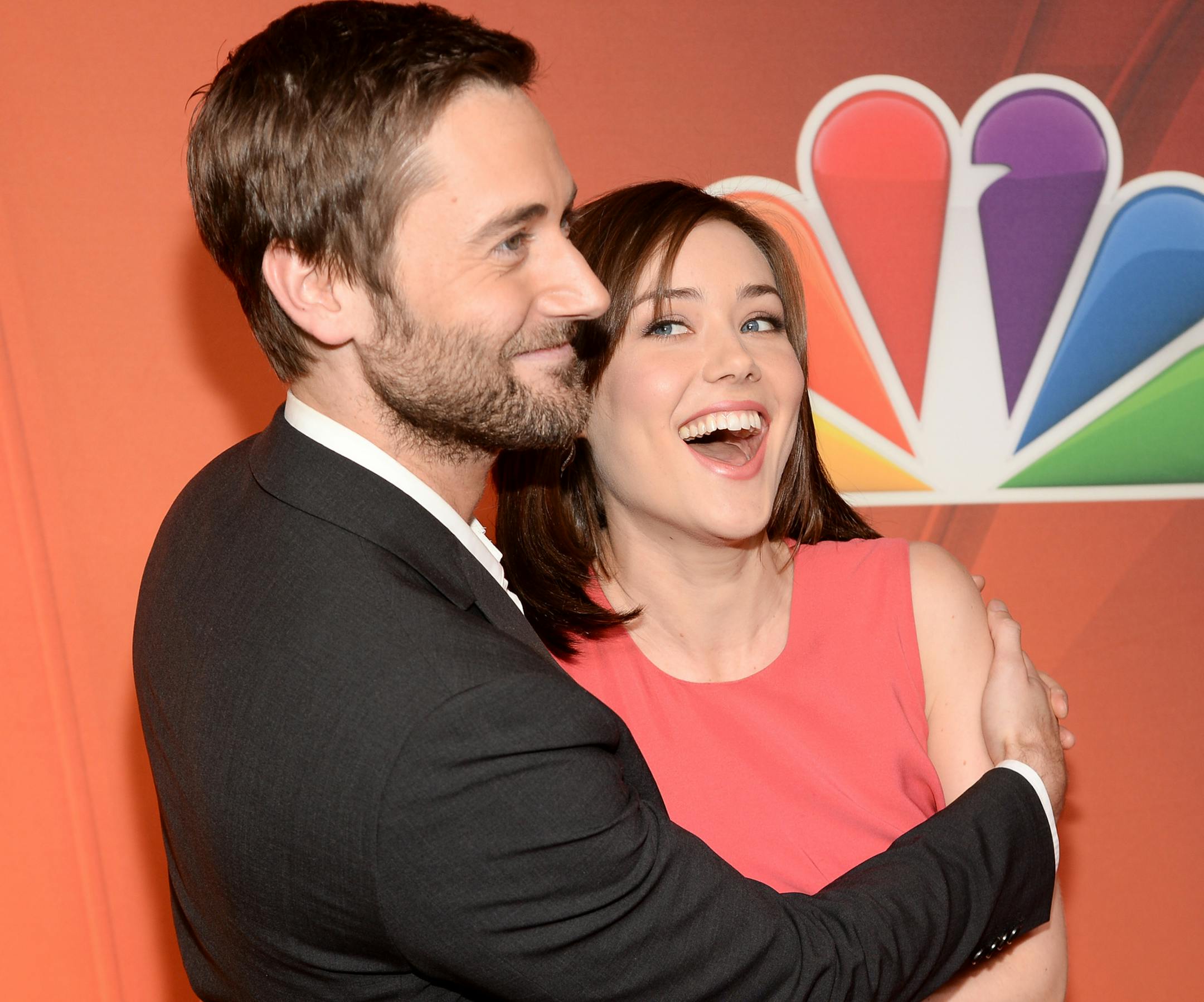 Ryan Eggold, left, stars with Megan Boone on the NBC drama “The Blacklist.”