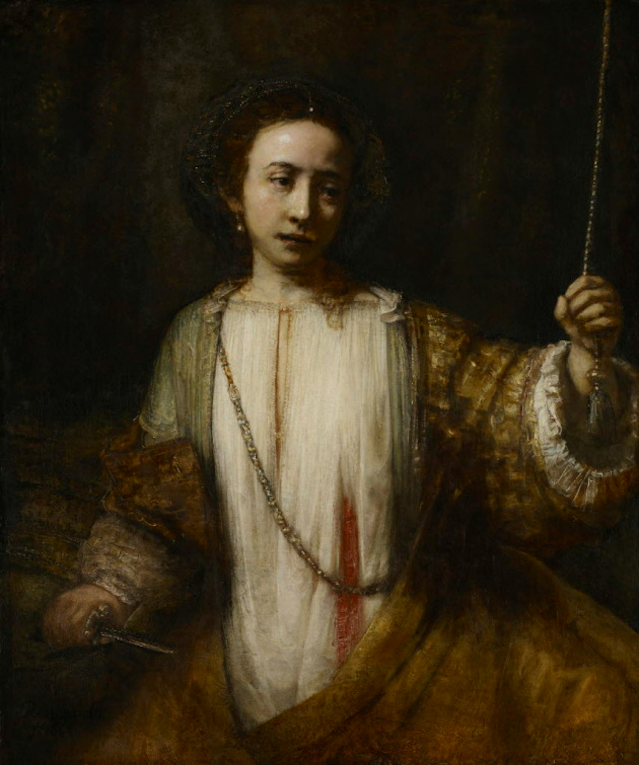 Rembrandt van Rijn; Lucretia; 1666; Oil on canvas; 43 3/8 x 36 5/16 in.; Minneapolis Institute of Arts; The William Hood Dunwoody Fund; 34.19