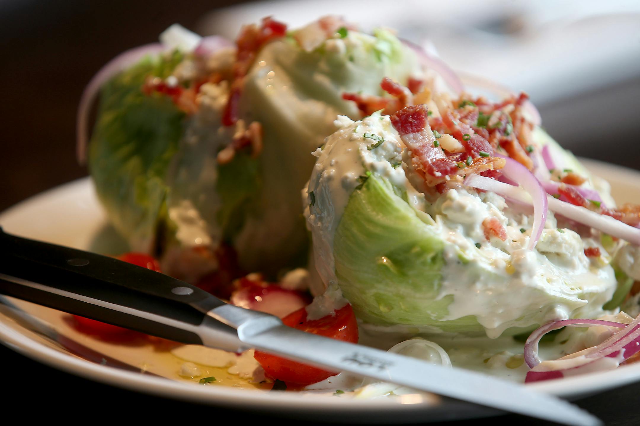 Lou Nanne’s loaded wedge salad.