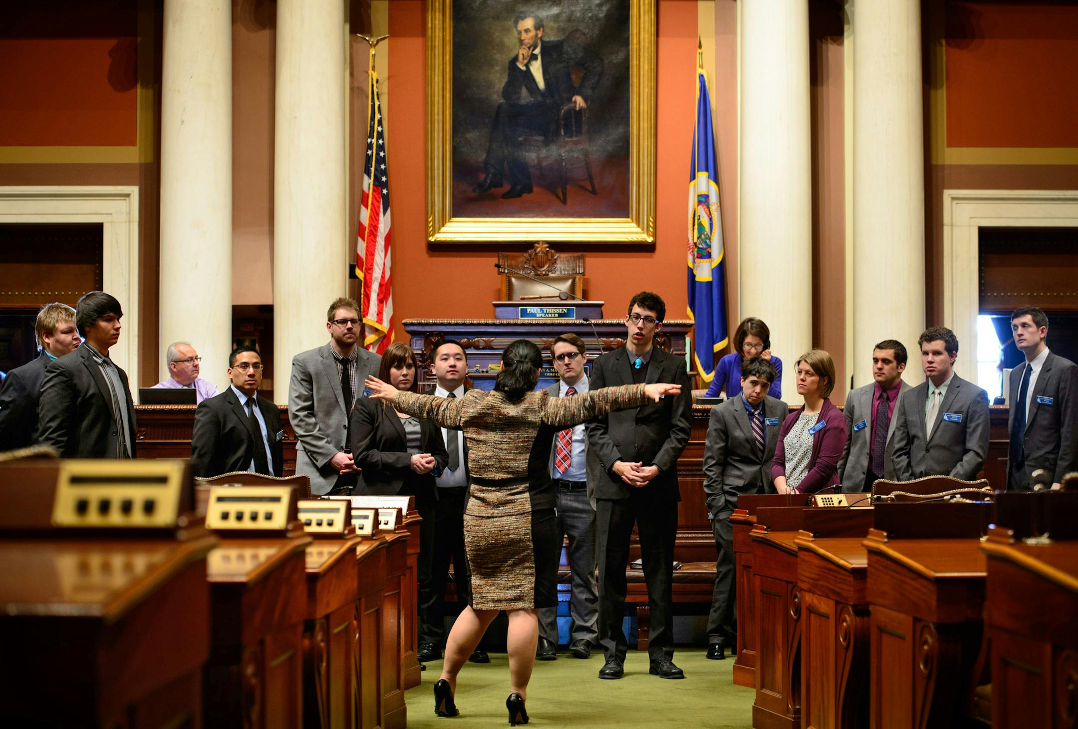 A new crop of House pages got their marching orders a half-hour before the start of the 2014 session on Tuesday. The session goes until mid-May.