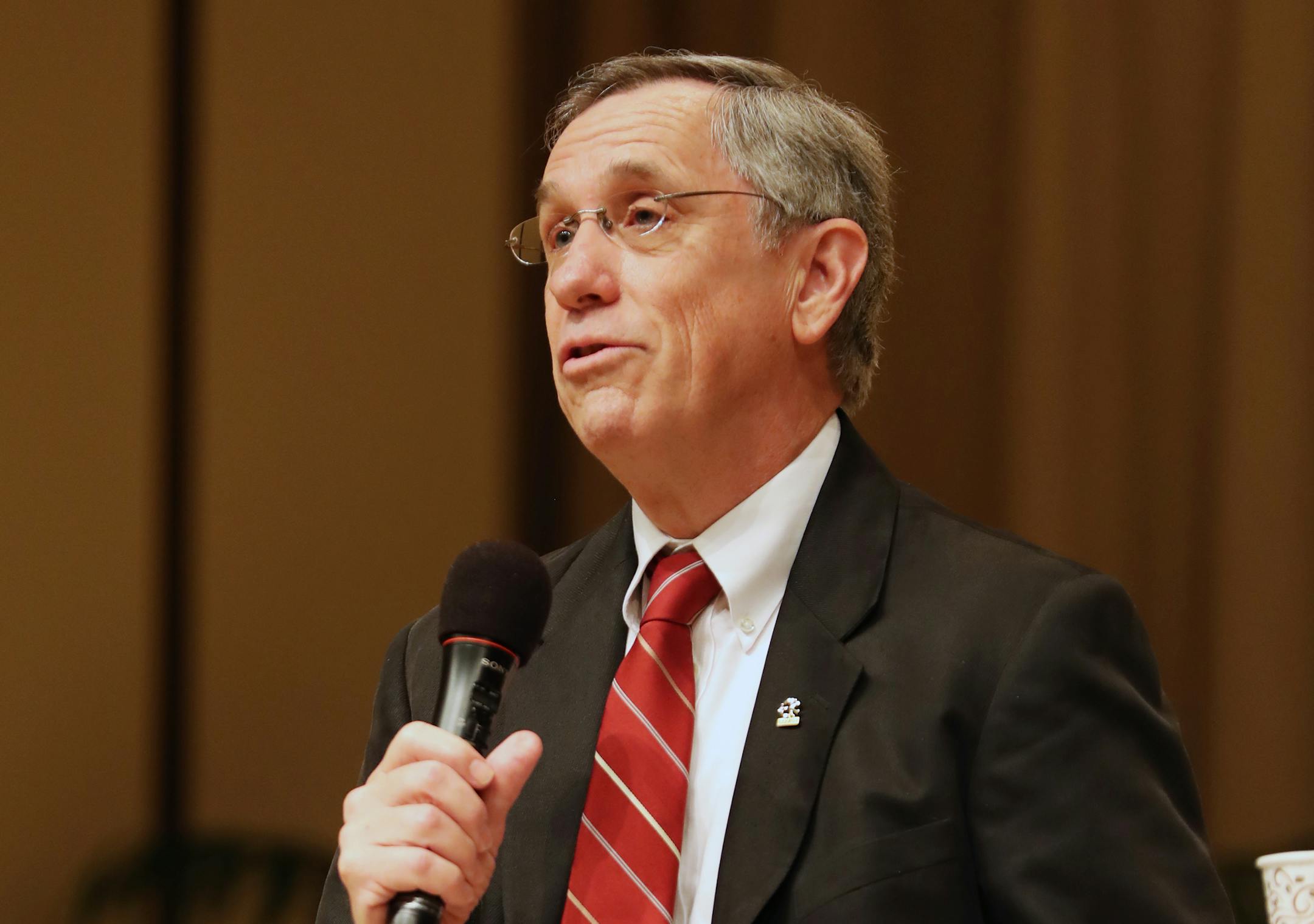 Patrick Carroll is part of the meditation service where members chant the sacred sound "Hu."