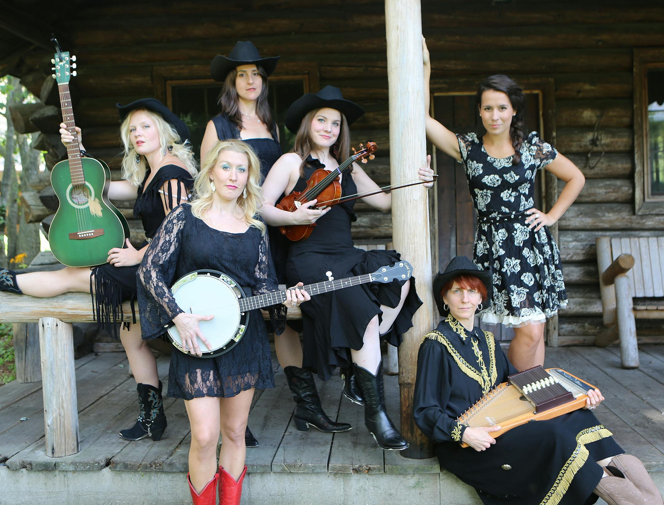 Summer Hagen, Debi Kilde, Andrea Wollenberg, Quinn Shadko, Seri Johnson and Anne Reason are featured in "Cowgirls" at the Old Log Theater. Provided by Old Log Theater