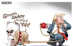 Sack cartoon: No more flexi-leash for Giuliani