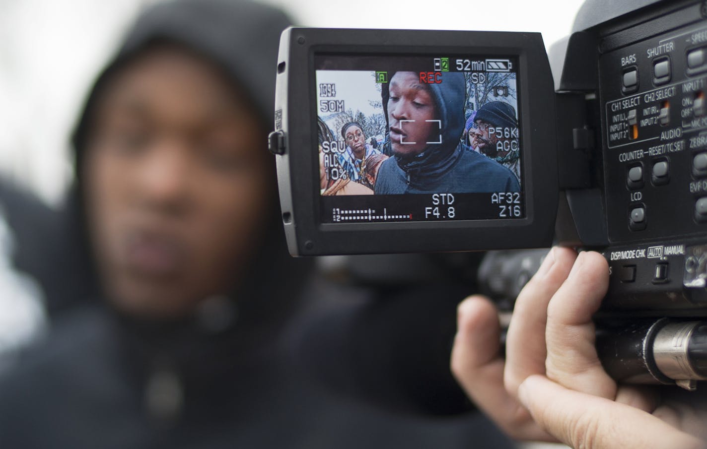 At the 4th Precinct in North Minneapolis, Black Lives Matter protester Wesley Martin was shot in the leg by alleged shooter Allen Scarsella.]Richard Tsong-Taatarii/rtsong-taatarii@startribune.com ORG XMIT: MIN1511301555181894