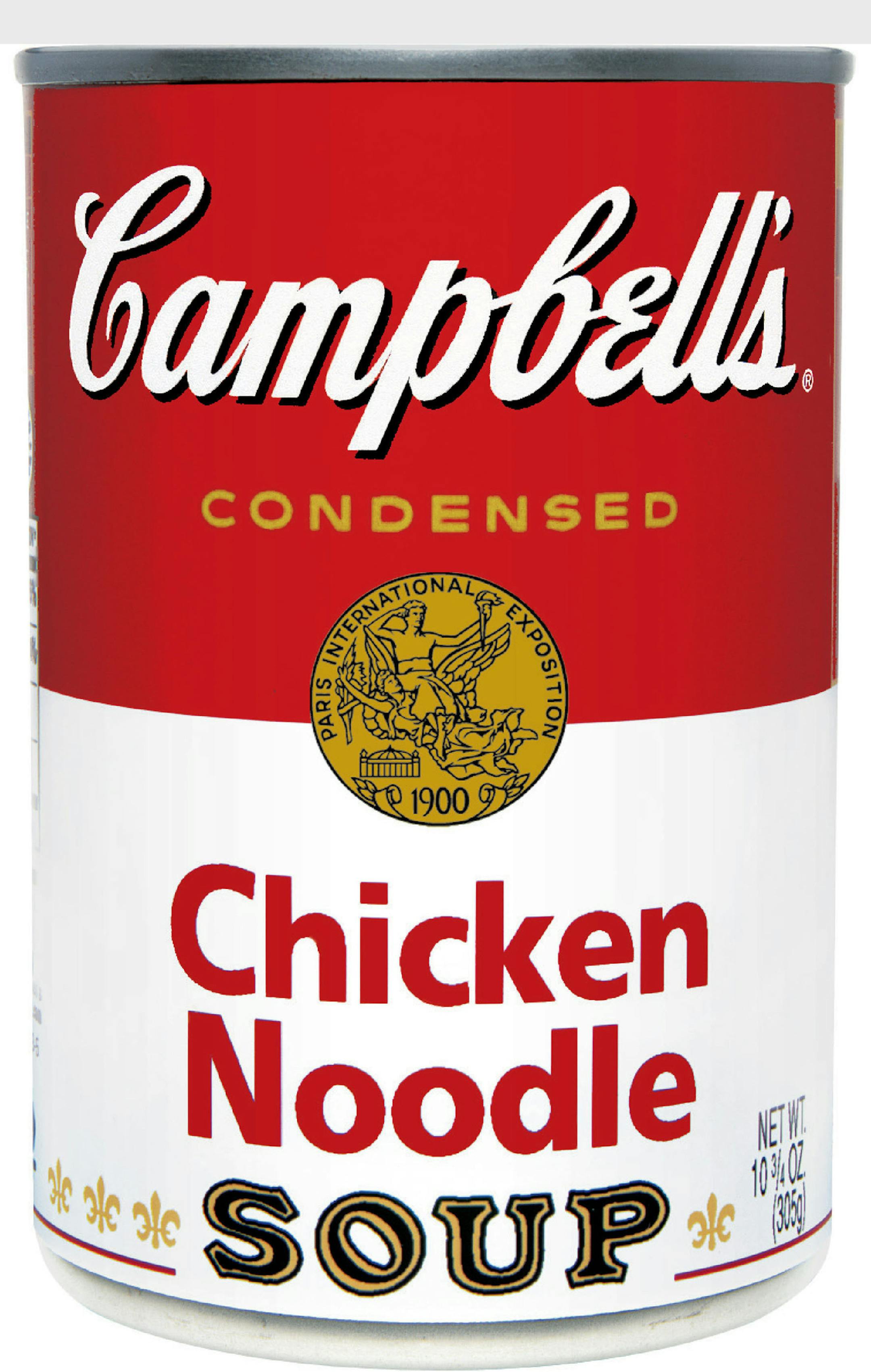 Looking for a way to kick-off National Noodle Month? Simply pick up the iconic red and white can - there are 32 feet of fresh egg noodles in every can of Campbell's Condensed Chicken Noodle Soup. Originally introduced in 1934, it's the top-selling soup for Campbell, with sales of more than 250 million cans (or 1.5 million miles of noodles) a year. (PRNewsFoto/Campbell's Soup Company) ORG XMIT: MIN2013112113492825