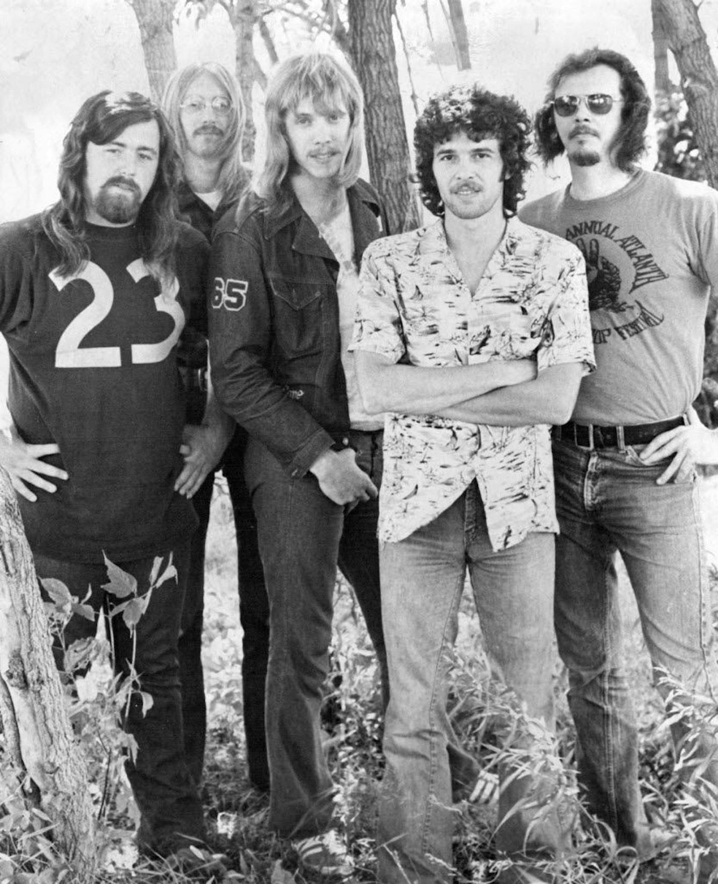 The members of Gypsy circa 1972, from left: Jim Walsh, Randy Gates, Bill Lordon, Rico Rosenbaum and Jim Johnson.