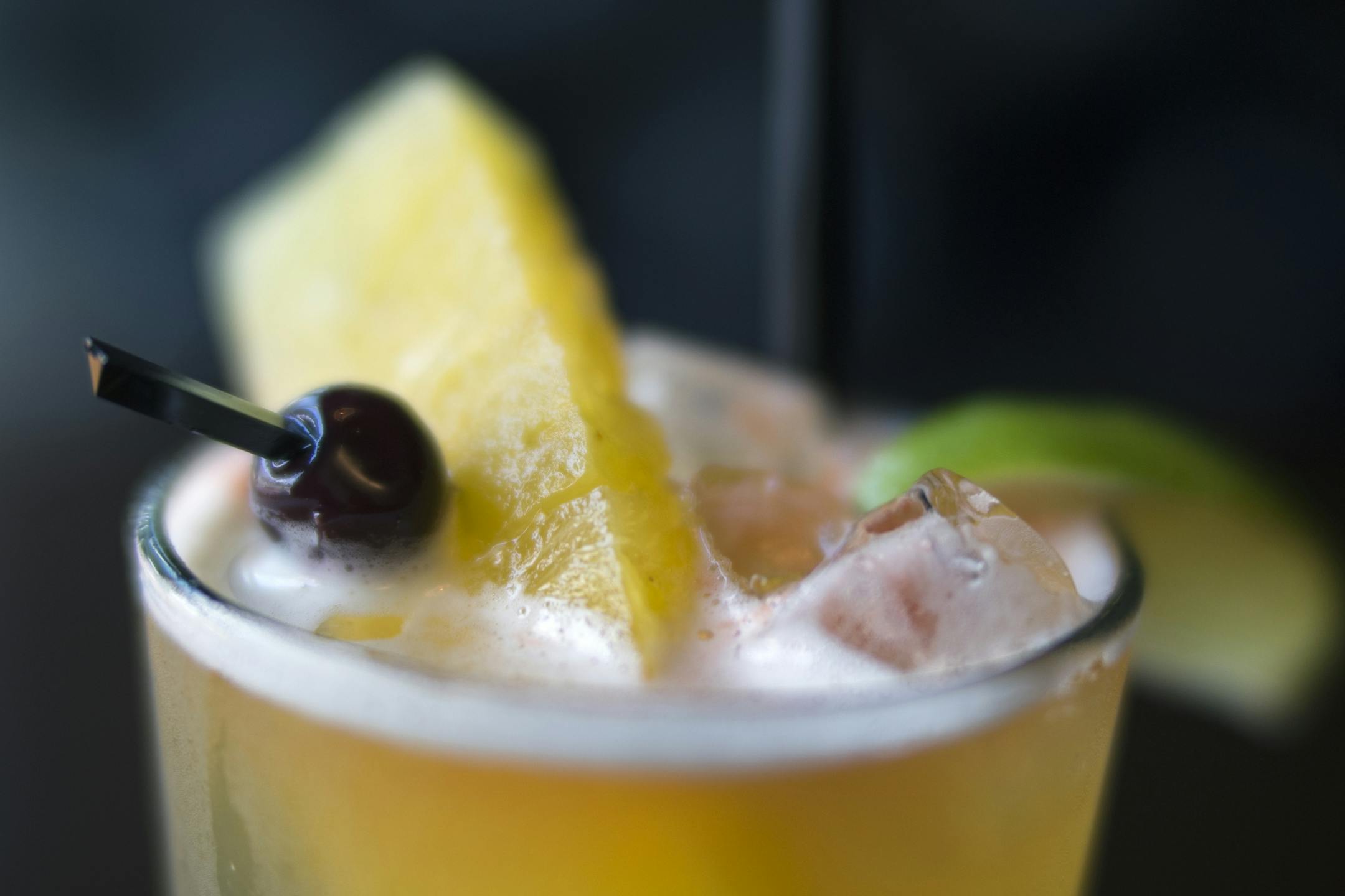 The pineapple shandy is an ideal summertime drink.