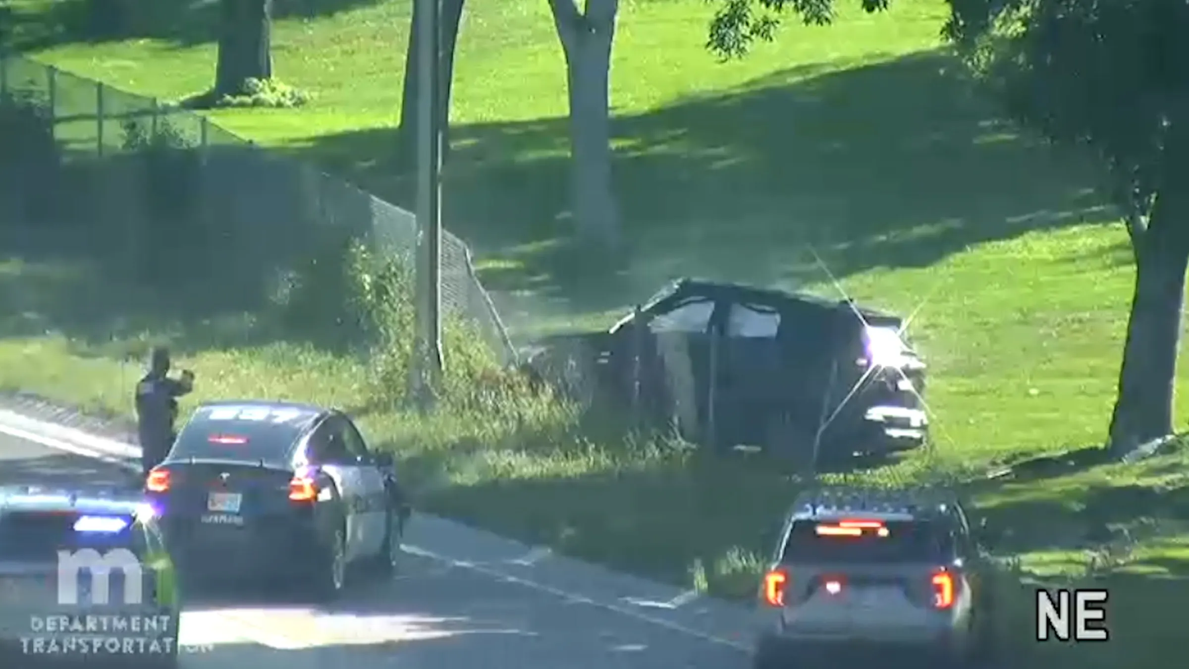 Video: Police pursuit of 4 juveniles in stolen Kia ends with crash ...