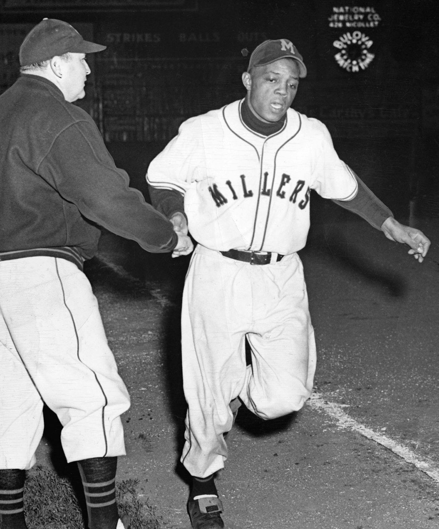 Minneapolis Tribune photo Willie Mays started the 1951 season with the Minneapolis Millers, but left town to go to the New York Giants.