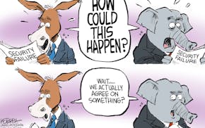 Editorial cartoon: Jeff Koterba on agreement