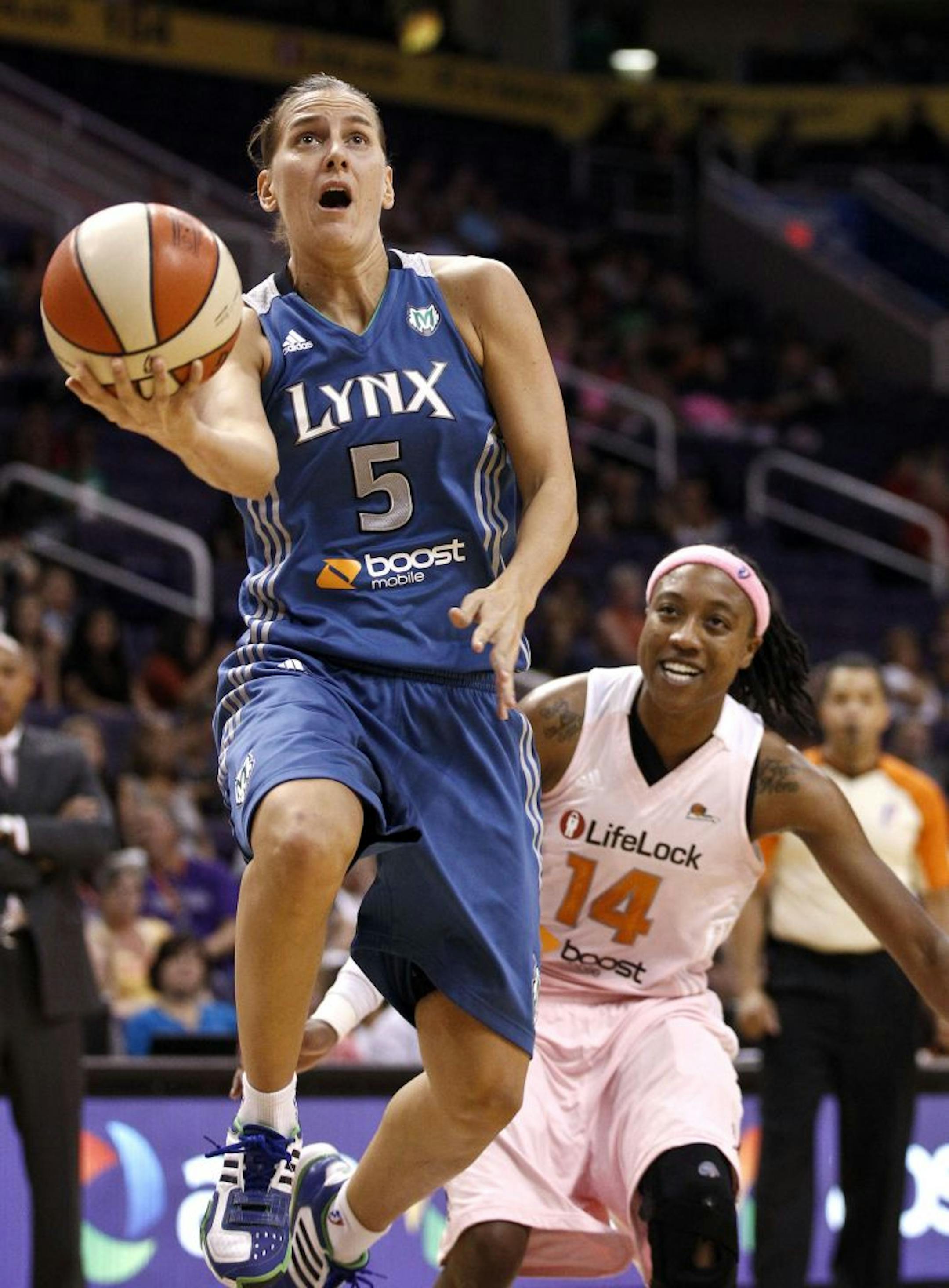 The Lynx waived Erin Thorn (5), a 10-year WNBA veteran, on Friday.