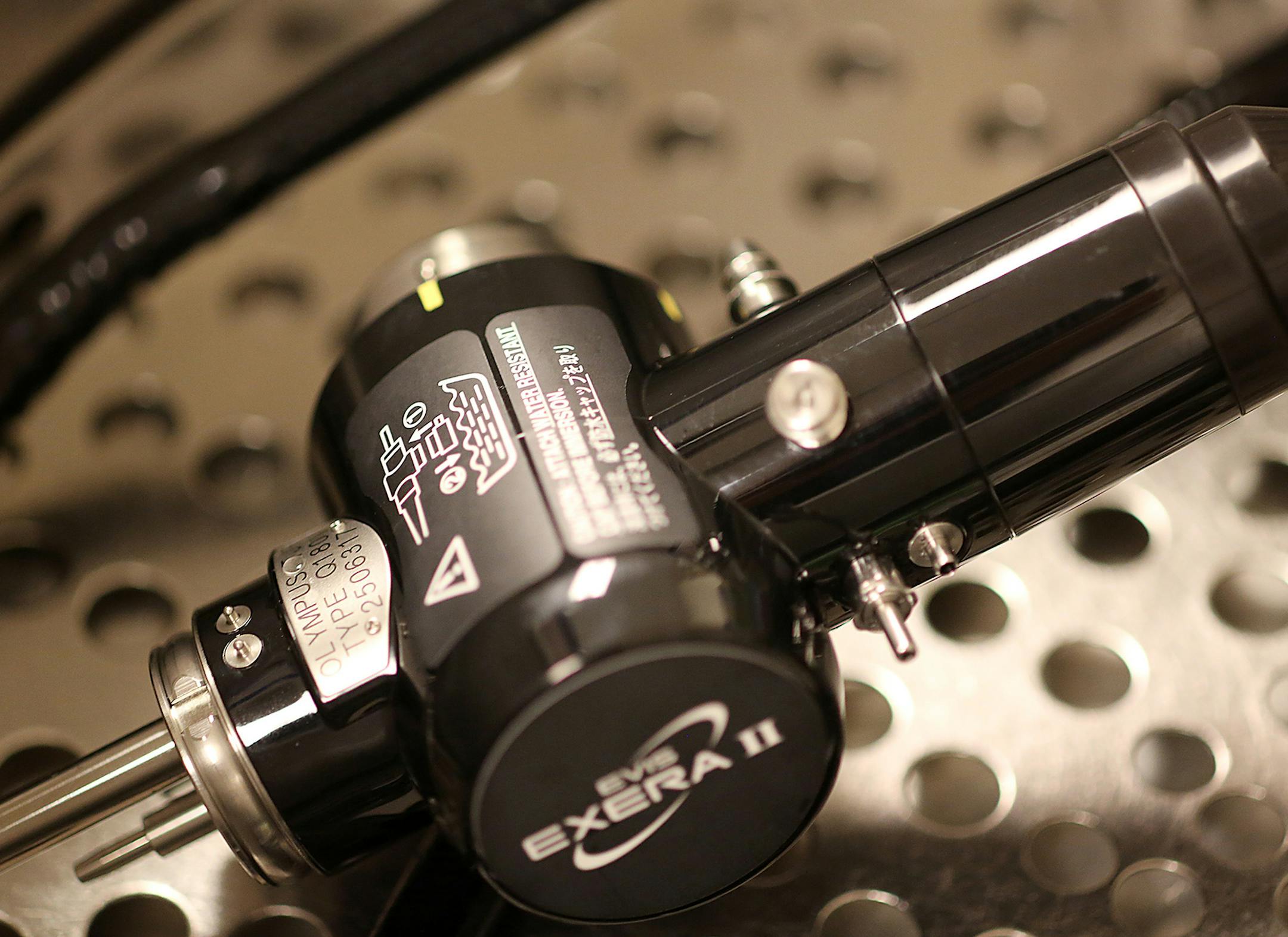 An Olympus duodenoscope is cleaned in the GI unit at LA County/USC Medical Center on Nov. 9, 2015. (Robert Gauthier/Los Angeles Times/TNS)