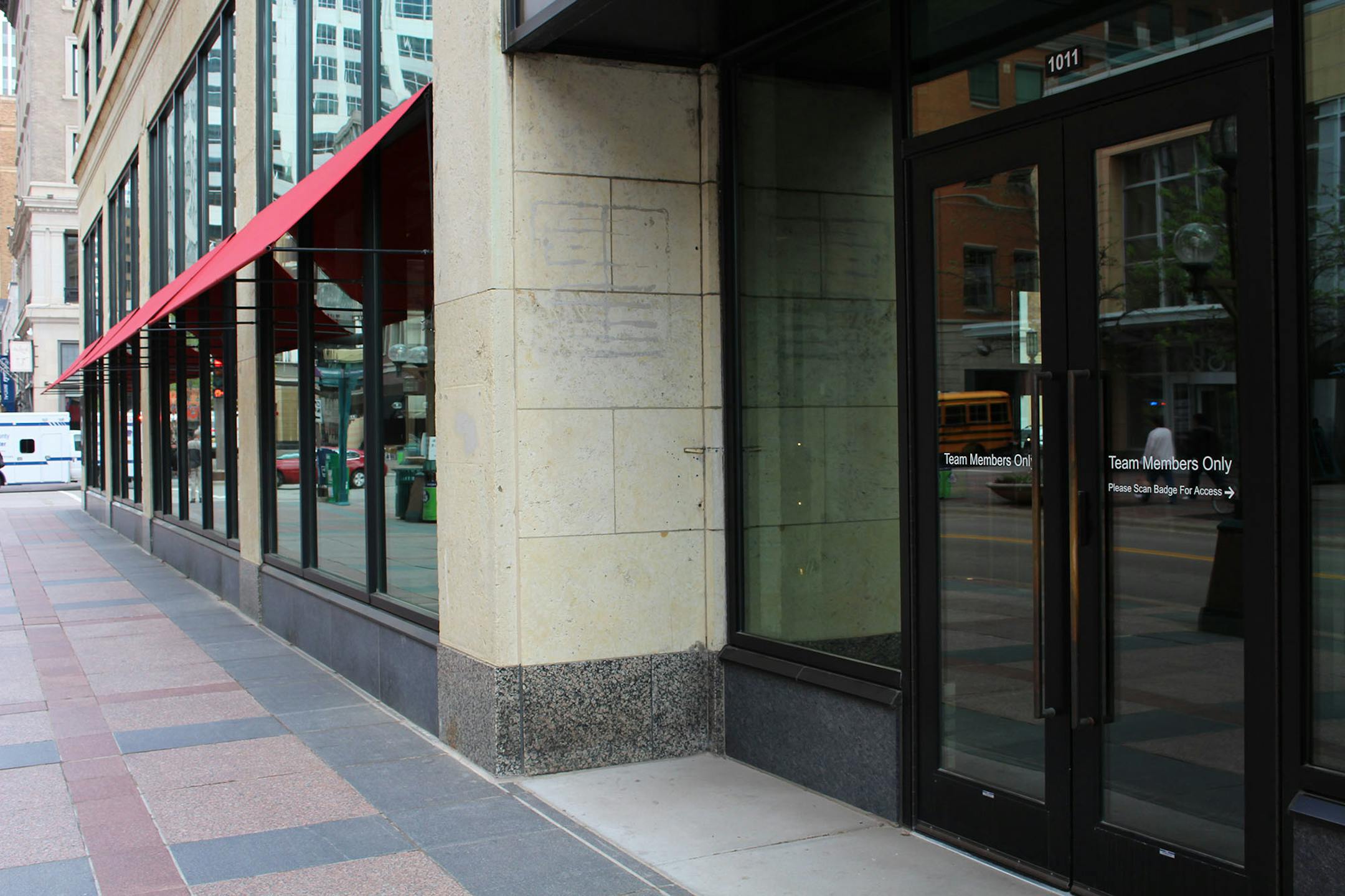 Newberg said the recent conversion of a retail space into a lounge for Target employees, known as Target Plaza Commons, created a detrimental "fishbowl" that allows people to look inside but not enter.
