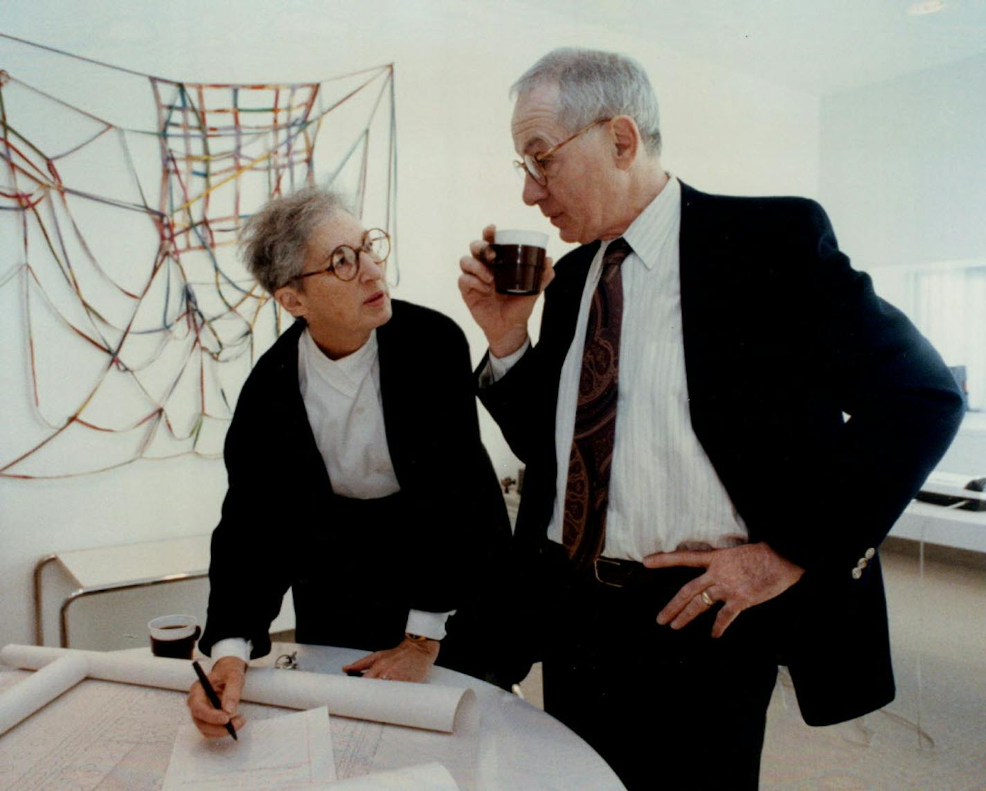 Mildred "Mickey" Friedman with husband Martin. Together, they established the Walker as a world-class center of modern art and design.